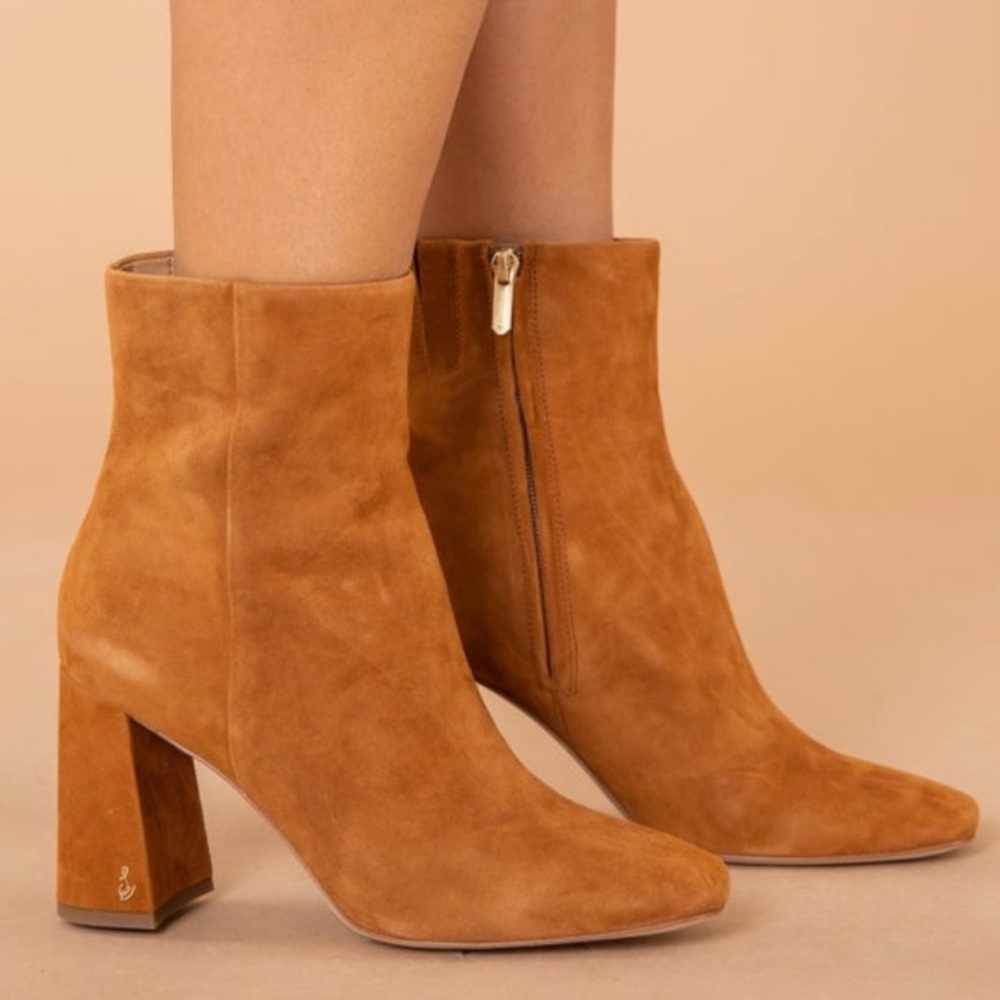 Sam Edelman Codie Ankle Booties in Frontier Brown